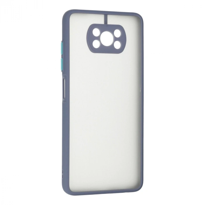 Xiaomi Pocophone X3 Kılıf Montreal Silikon Kapak - Gri