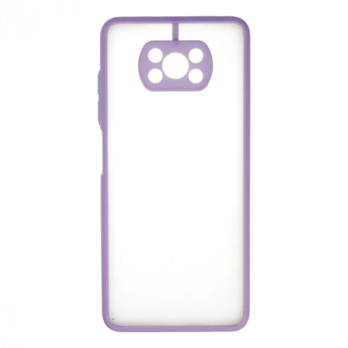 Xiaomi Pocophone X3 Kılıf Montreal Silikon Kapak - Mor