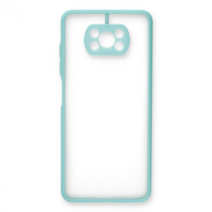 Xiaomi Pocophone X3 Kılıf Montreal Silikon Kapak - Turkuaz