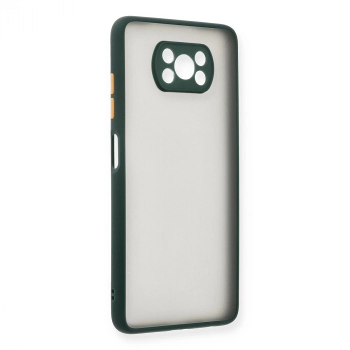 Xiaomi Pocophone X3 Kılıf Montreal Silikon Kapak - Yeşil