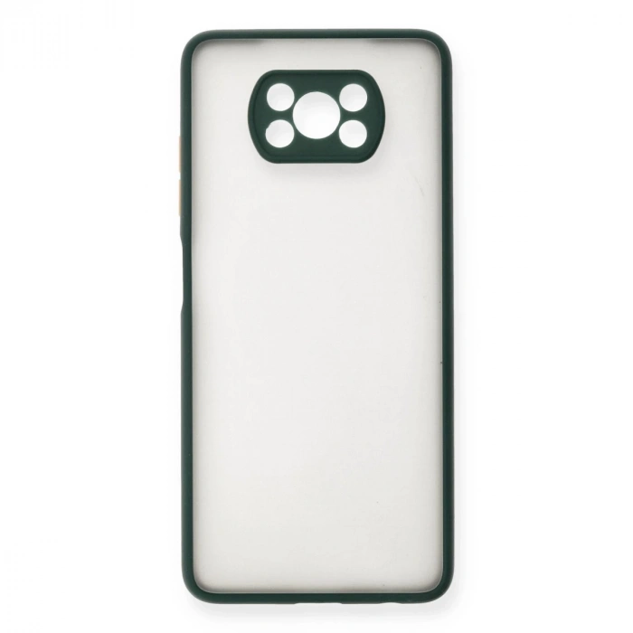 Xiaomi Pocophone X3 Kılıf Montreal Silikon Kapak - Yeşil