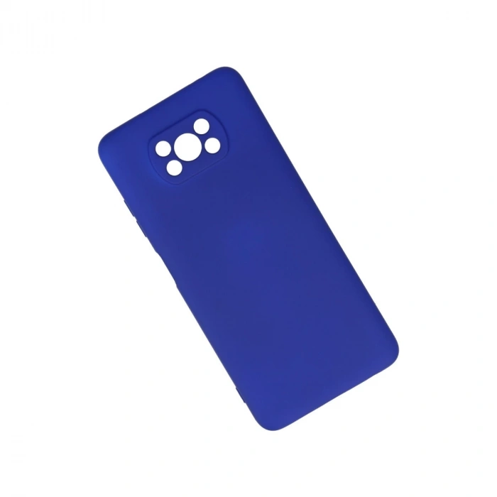 Xiaomi Pocophone X3 Kılıf Nano İçi Kadife Silikon - Lacivert