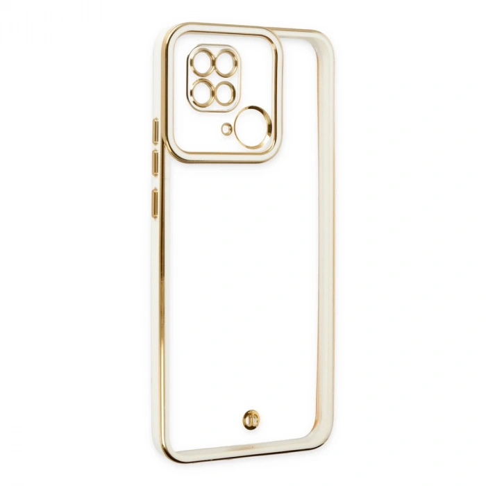 Xiaomi Redmi 10c Kılıf Liva Lens Silikon - Beyaz