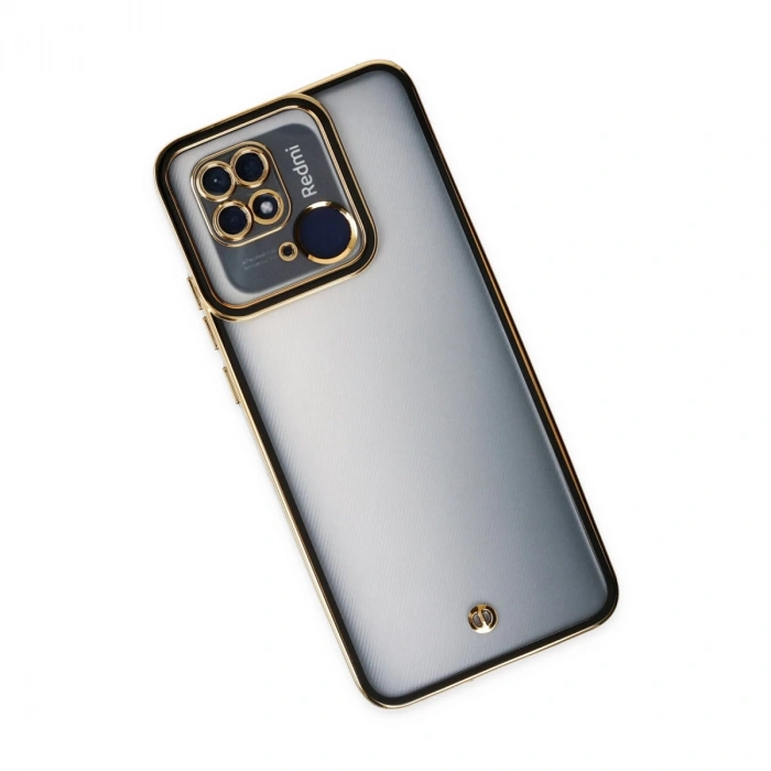 Xiaomi Redmi 10c Kılıf Liva Lens Silikon - Siyah