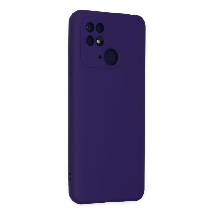 Xiaomi Redmi 10c Kılıf Nano İçi Kadife Silikon - Mor
