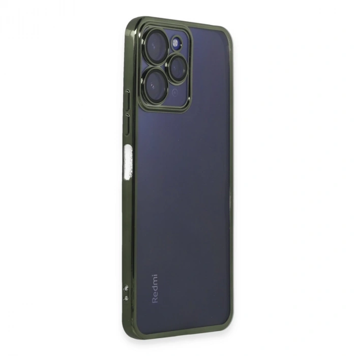 Xiaomi Redmi 12 Kılıf Razer Lensli Silikon - Yeşil