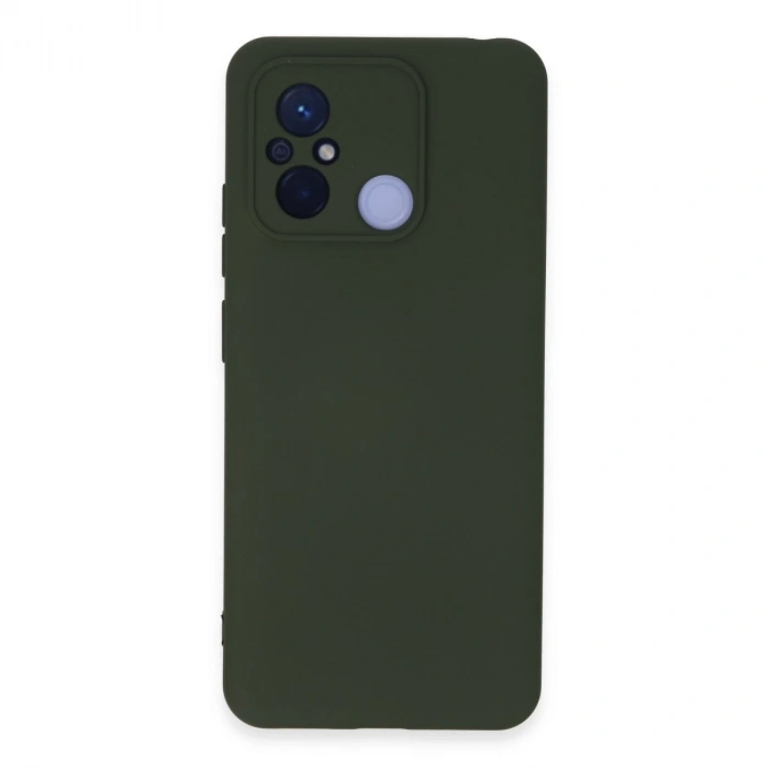 Xiaomi Redmi 12c Kılıf Nano İçi Kadife Silikon - Koyu Yeşil