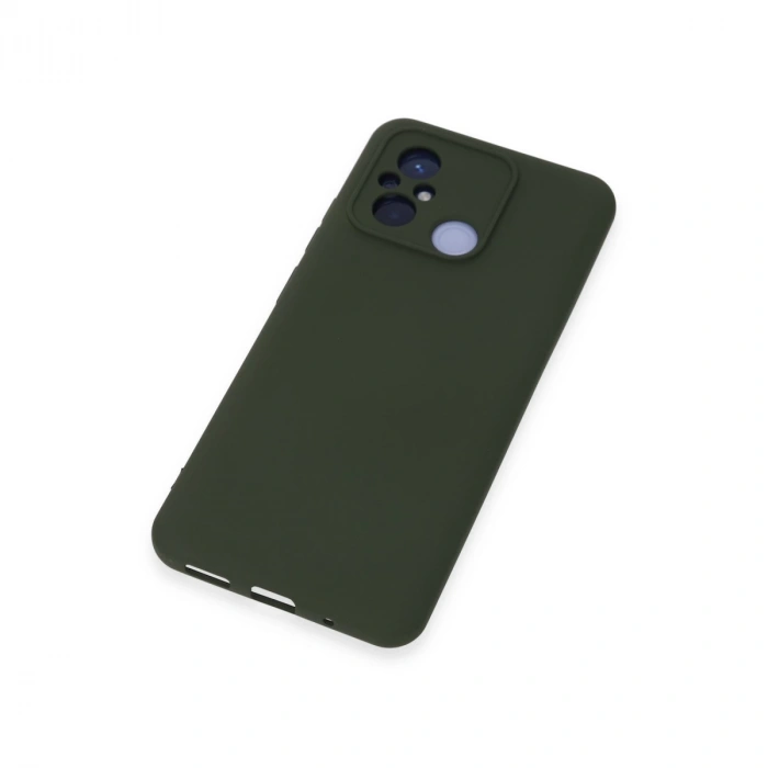 Xiaomi Redmi 12c Kılıf Nano İçi Kadife Silikon - Koyu Yeşil