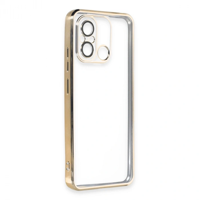 Xiaomi Redmi 12c Kılıf Razer Lensli Silikon - Gold