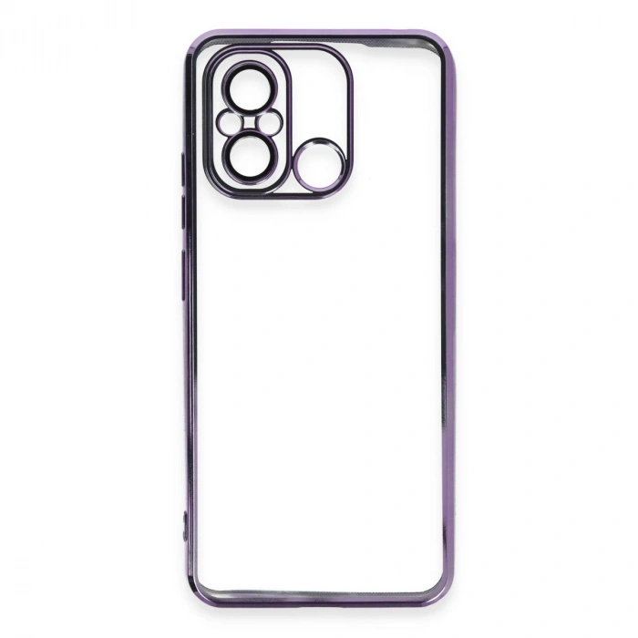 Xiaomi Redmi 12c Kılıf Razer Lensli Silikon - Mor