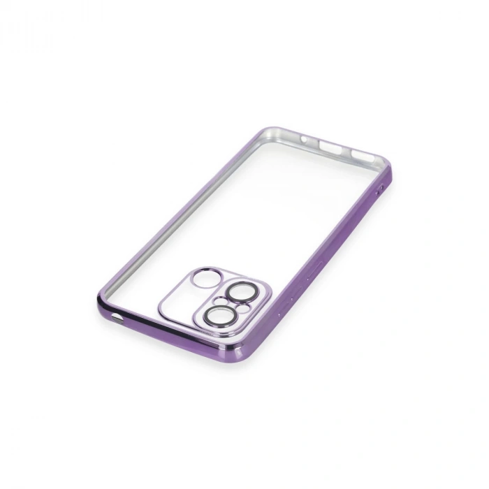 Xiaomi Redmi 12c Kılıf Razer Lensli Silikon - Mor
