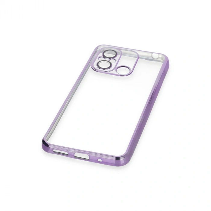 Xiaomi Redmi 12c Kılıf Razer Lensli Silikon - Mor