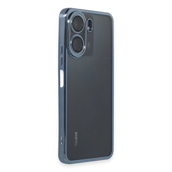 Xiaomi Redmi 13c Kılıf Razer Lensli Silikon - Lacivert