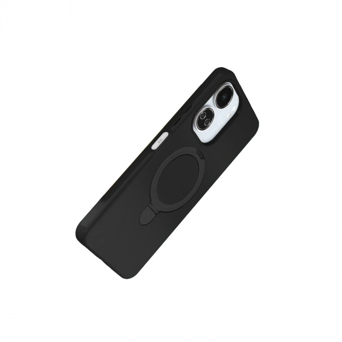 Xiaomi Redmi 13c Regal Magsafe Standlı Kapak - Siyah