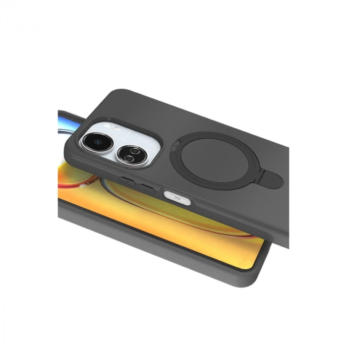 Xiaomi Redmi 13c Regal Magsafe Standlı Kapak - Titan Gri