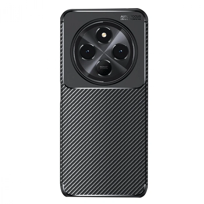 Xiaomi Redmi 14c Kılıf Auto Focus Karbon Kapak - Siyah