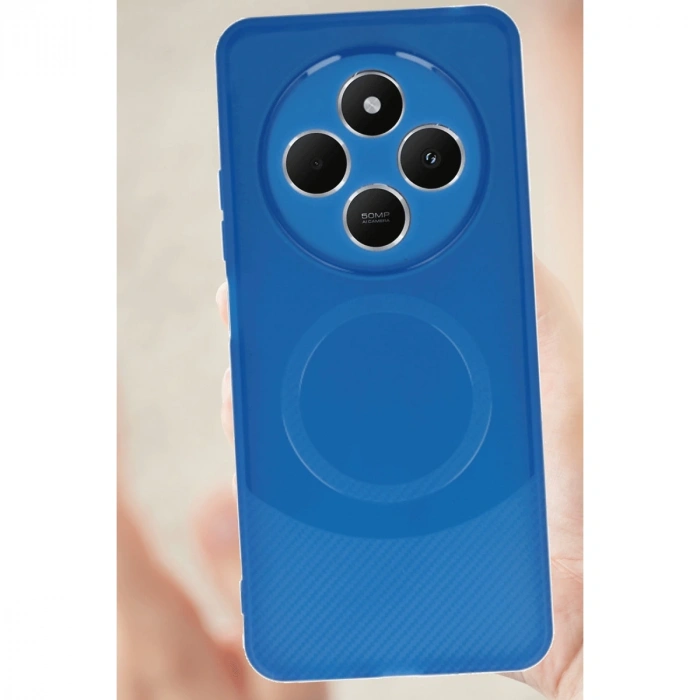 Xiaomi Redmi 14c Kılıf Maya Karbon Kapak - Lacivert