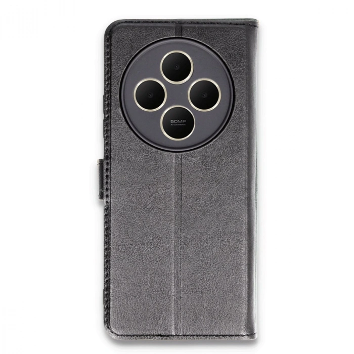 Xiaomi Redmi 14c Kılıf Trend S Plus Kapaklı Kılıf - Siyah