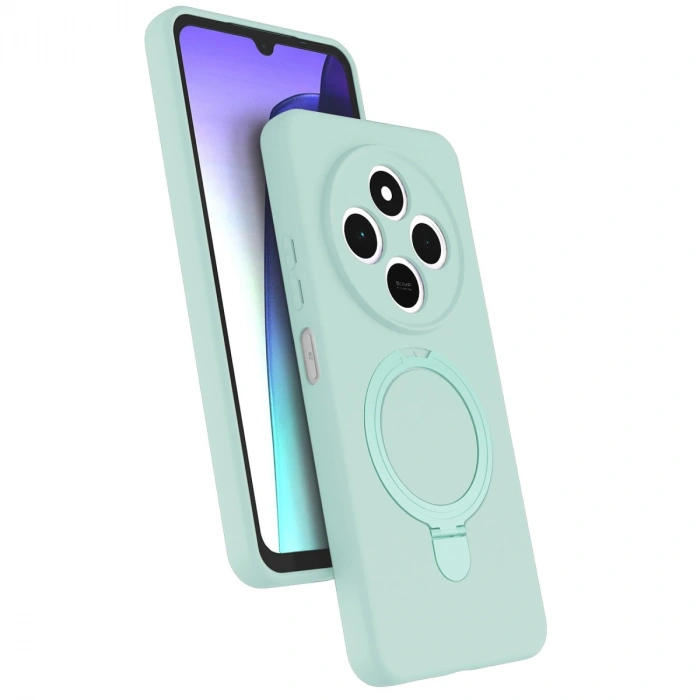 Xiaomi Redmi 14c Regal Magsafe Standlı Kapak - Su Yeşili