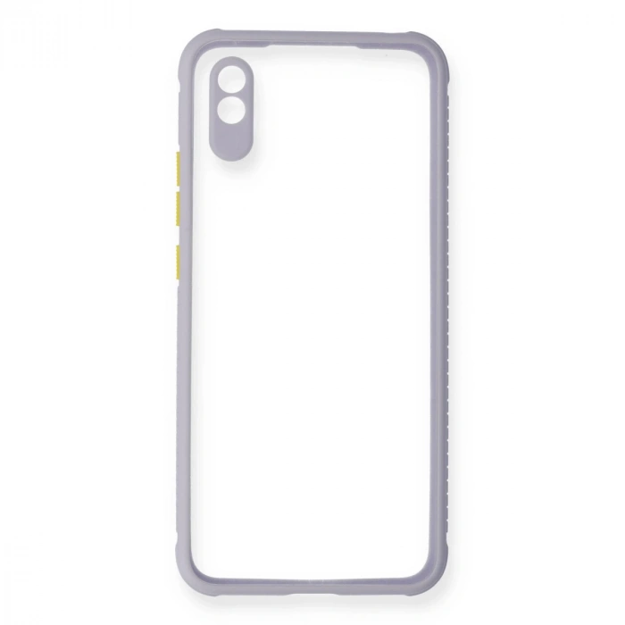 Xiaomi Redmi 9a Kılıf Miami Şeffaf Silikon - Lila