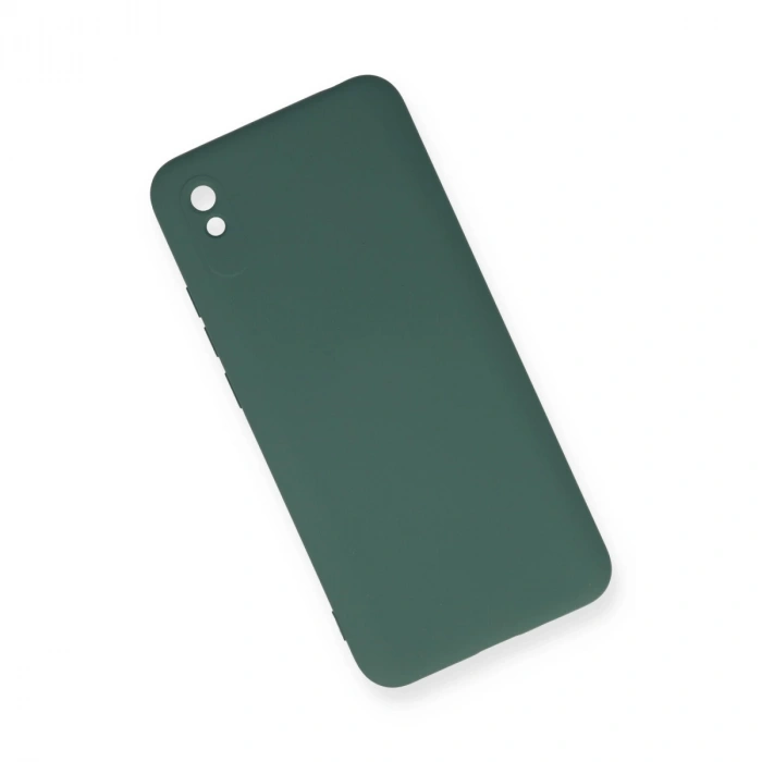 Xiaomi Redmi 9a Kılıf Nano İçi Kadife Silikon - Koyu Yeşil