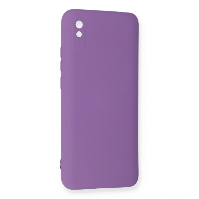 Xiaomi Redmi 9a Kılıf Nano İçi Kadife Silikon - Mor