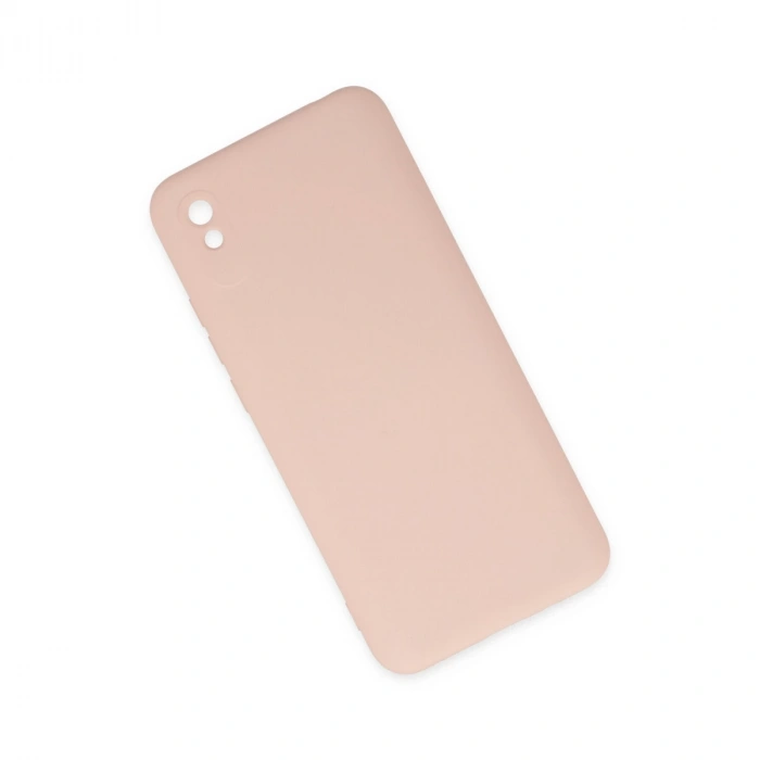 Xiaomi Redmi 9a Kılıf Nano İçi Kadife Silikon - Pudra