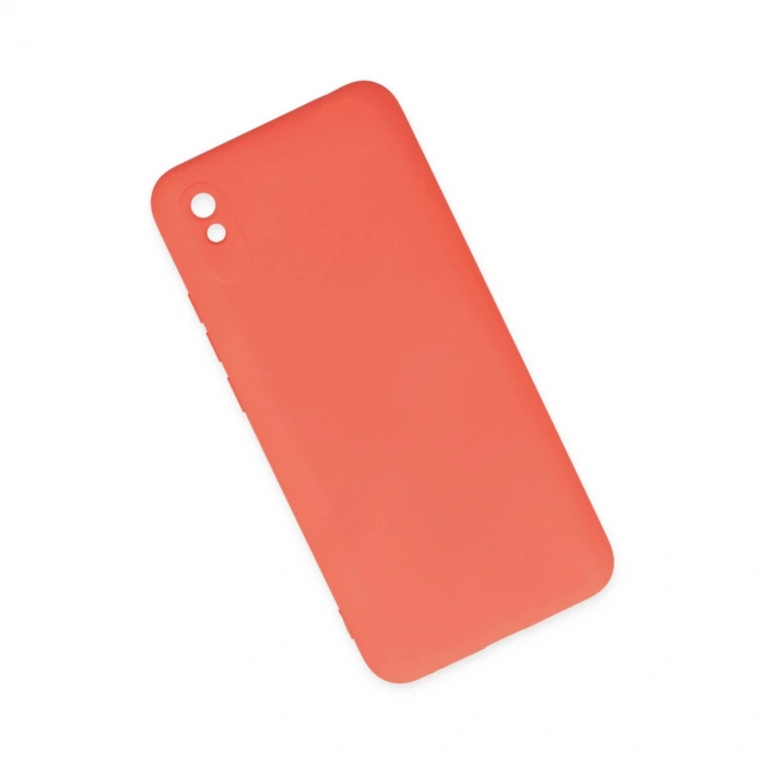 Xiaomi Redmi 9a Kılıf Nano İçi Kadife Silikon - Turuncu