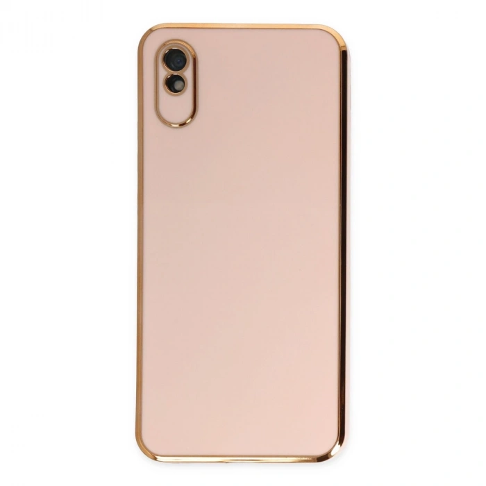 Xiaomi Redmi 9a Kılıf Volet Silikon - Pembe