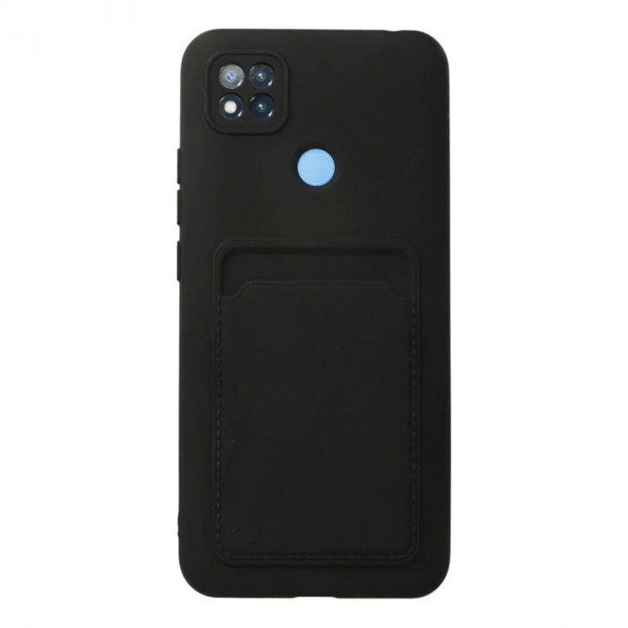 Xiaomi Redmi 9c Kılıf Kelvin Kartvizitli Silikon - Siyah