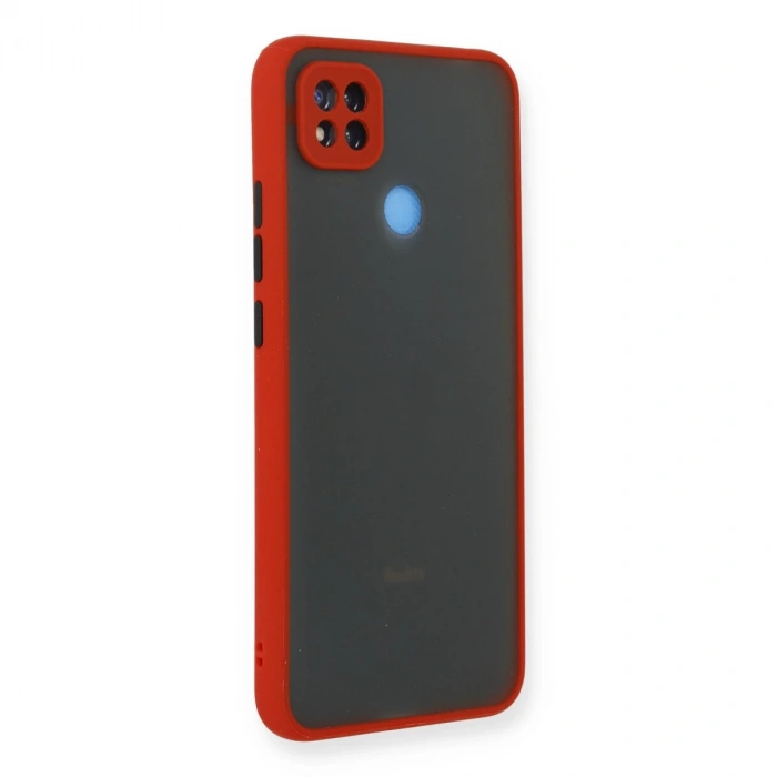 Xiaomi Redmi 9c Kılıf Montreal Silikon Kapak - Kırmızı