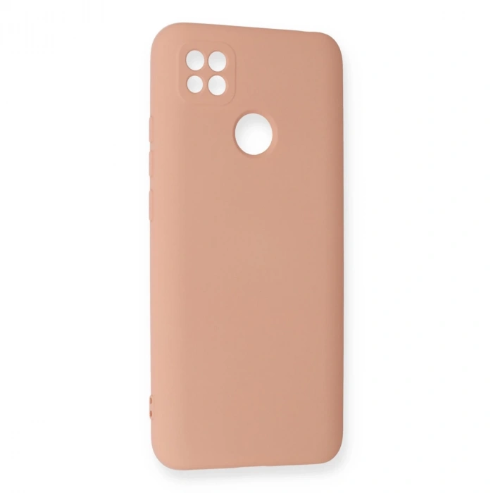 Xiaomi Redmi 9c Kılıf Nano İçi Kadife Silikon - Pudra