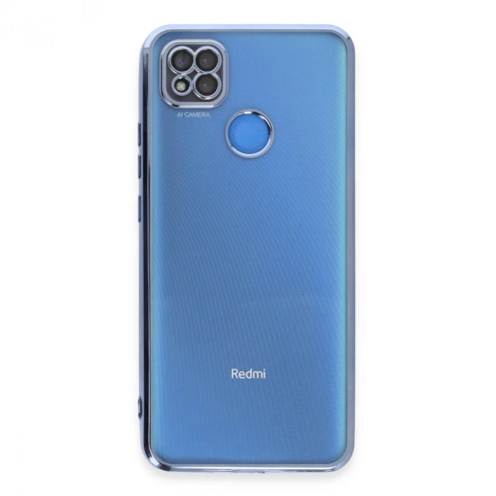 Xiaomi Redmi 9c Kılıf Razer Lensli Silikon - Açık Mavi