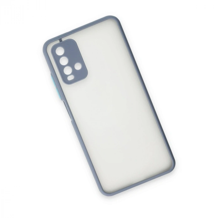 Xiaomi Redmi 9t Kılıf Montreal Silikon Kapak - Gri