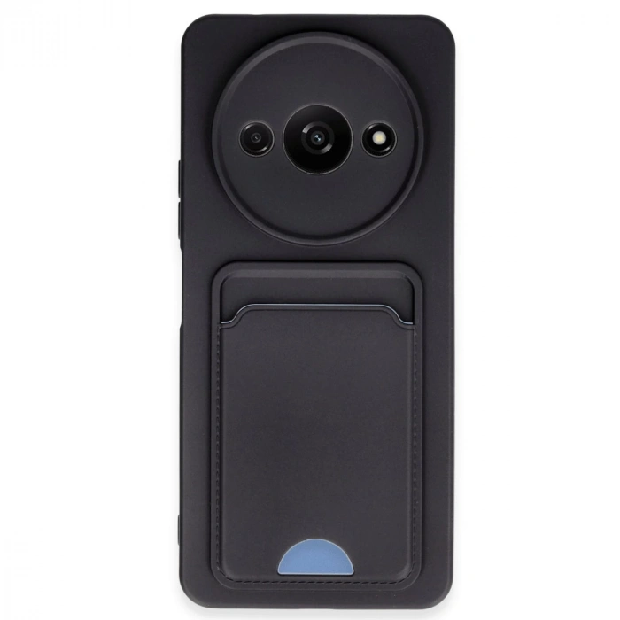 Xiaomi Redmi A3 4g Kılıf Kelvin Kartvizitli Silikon - Siyah