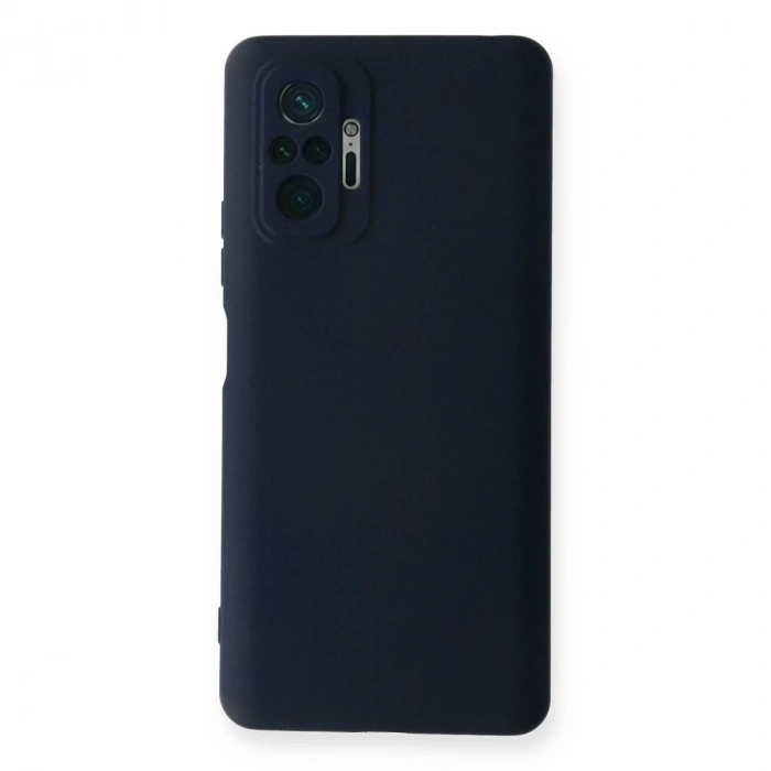 Xiaomi Redmi Note 10 Pro Kılıf Nano İçi Kadife Silikon - Lacivert