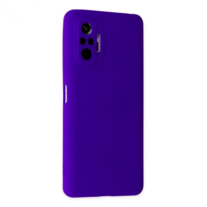 Xiaomi Redmi Note 10 Pro Kılıf Nano İçi Kadife Silikon - Mor