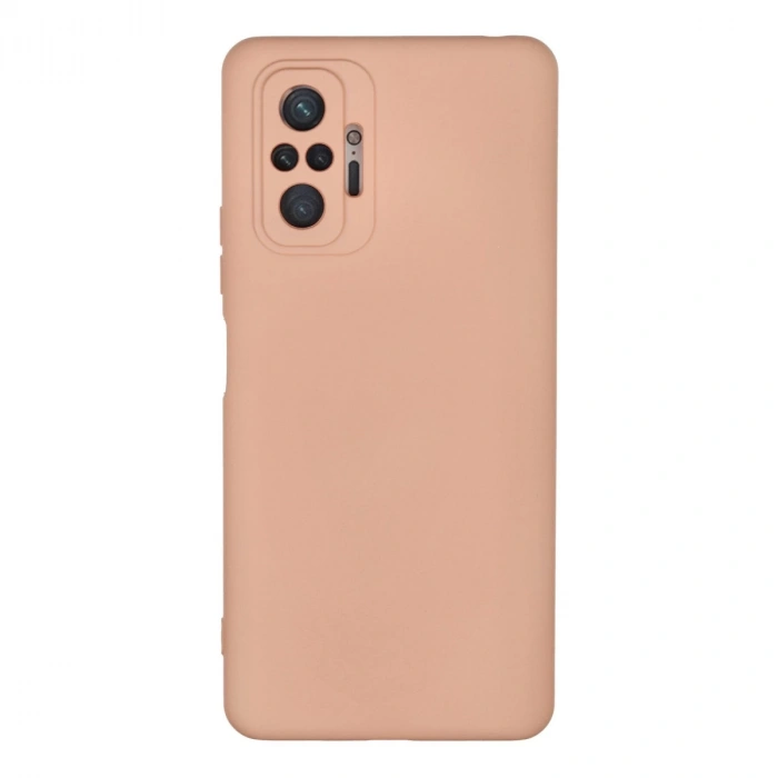 Xiaomi Redmi Note 10 Pro Kılıf Nano İçi Kadife Silikon - Pudra