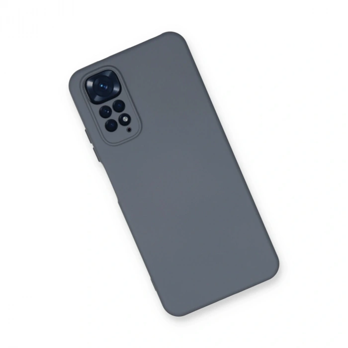 Xiaomi Redmi Note 11 Kılıf Nano İçi Kadife Silikon - Gri