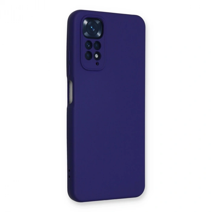 Xiaomi Redmi Note 11 Kılıf Nano İçi Kadife Silikon - Mor