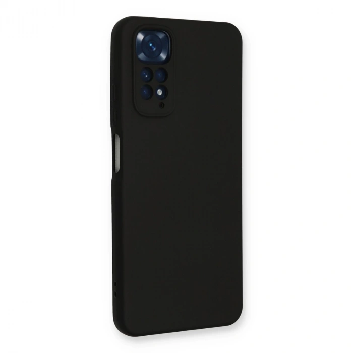 Xiaomi Redmi Note 11 Kılıf Nano İçi Kadife Silikon - Siyah