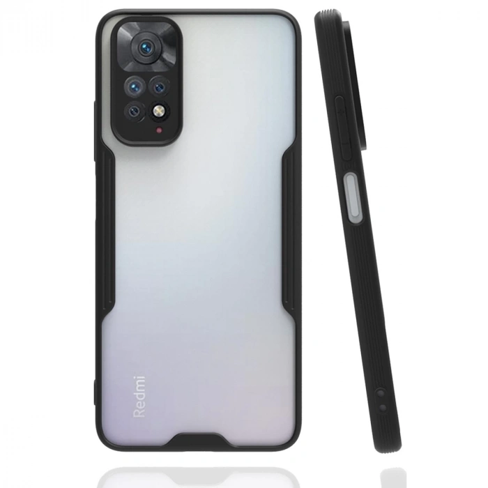 Xiaomi Redmi Note 11 Kılıf Platin Silikon - Siyah