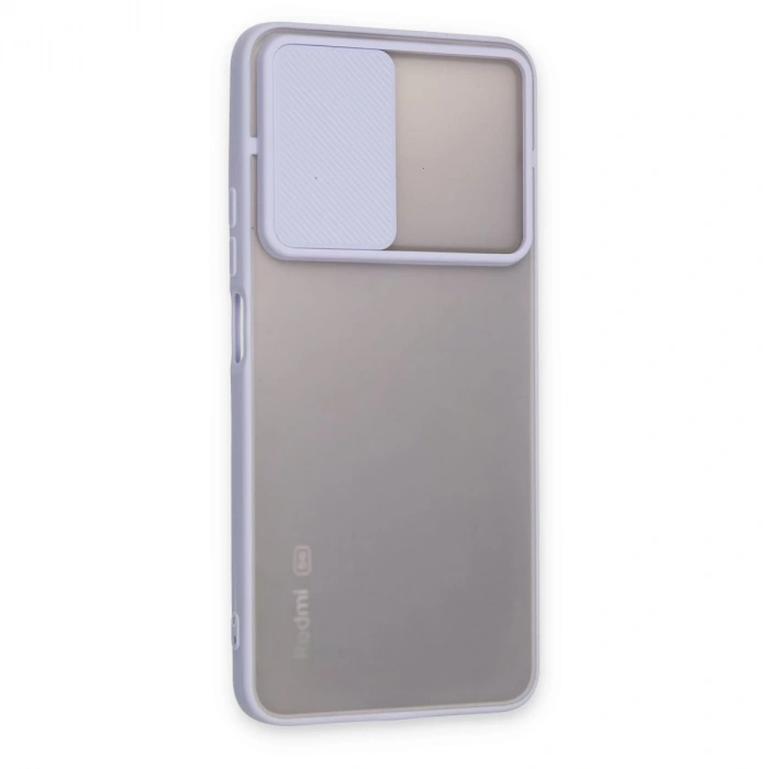 Xiaomi Redmi Note 11 Pro Plus 5g Kılıf Palm Buzlu Kamera Sürgülü Silikon - Lila