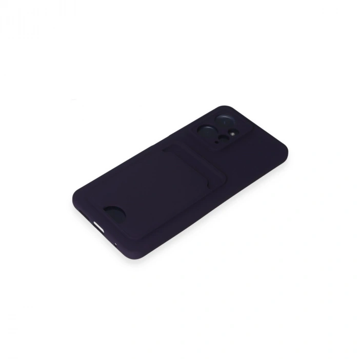 Xiaomi Redmi Note 12 4g Kılıf Kelvin Kartvizitli Silikon - Derin Mor