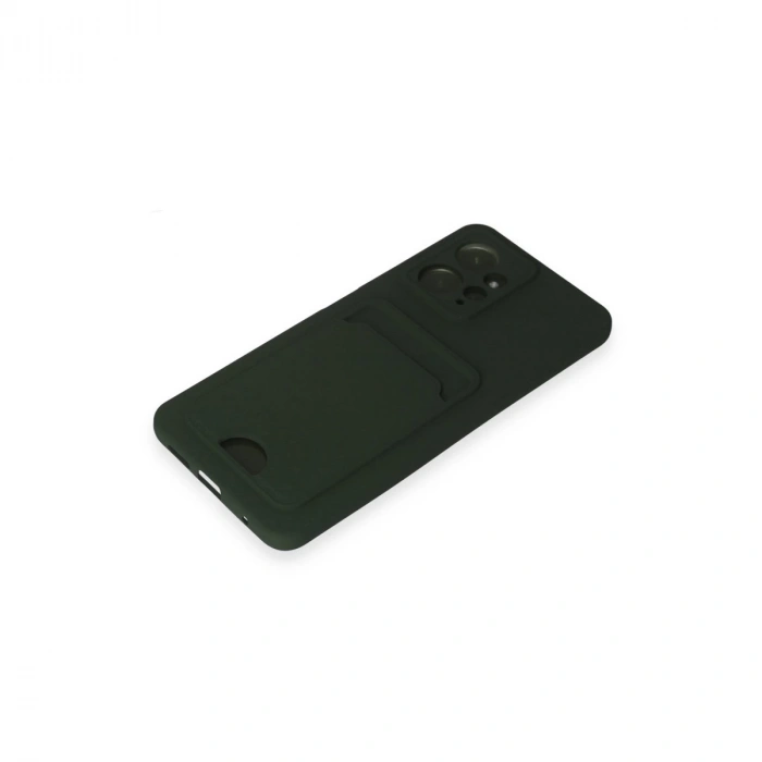 Xiaomi Redmi Note 12 4g Kılıf Kelvin Kartvizitli Silikon - Koyu Yeşil