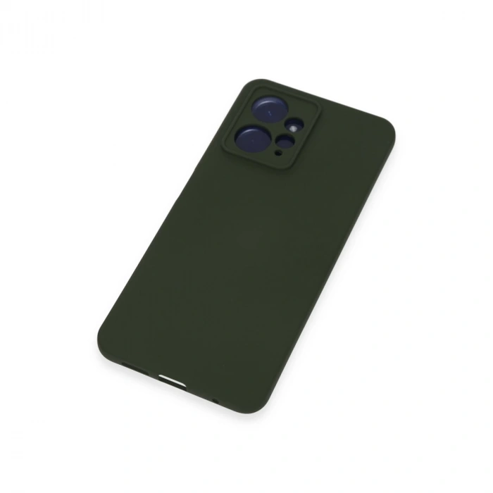 Xiaomi Redmi Note 12 4g Kılıf Nano İçi Kadife Silikon - Koyu Yeşil