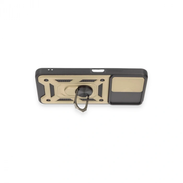 Xiaomi Redmi Note 12 4g Kılıf Pars Lens Yüzüklü Silikon - Gold