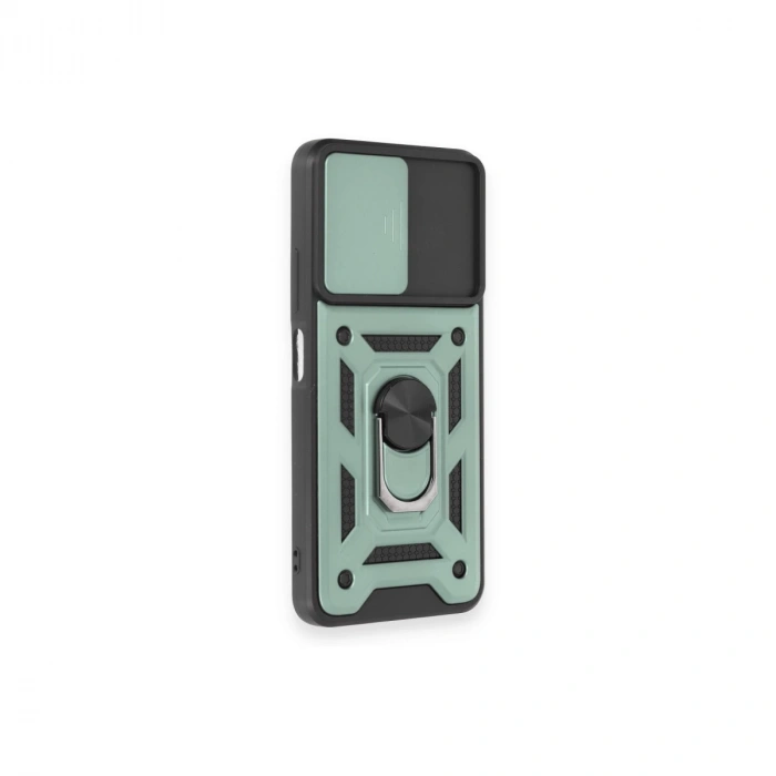 Xiaomi Redmi Note 12 4g Kılıf Pars Lens Yüzüklü Silikon - Yeşil