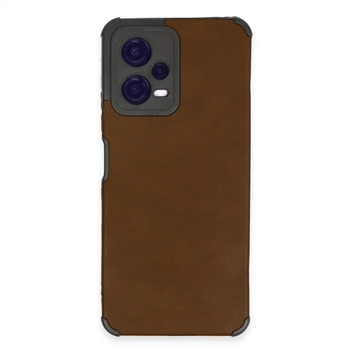 Xiaomi Redmi Note 12 5g Kılıf Loop Deri Silikon - Kahverengi