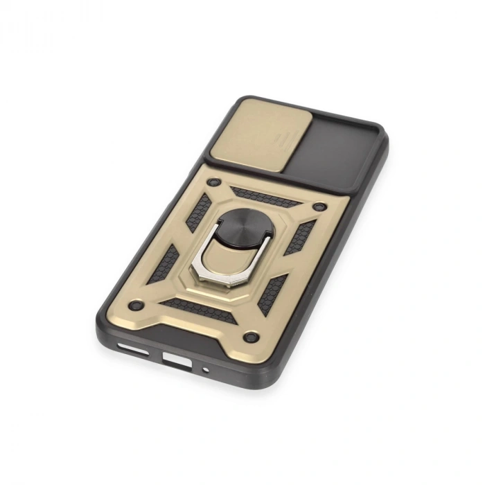 Xiaomi Redmi Note 12 5g Kılıf Pars Lens Yüzüklü Silikon - Gold